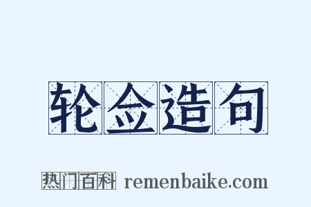 轮佥造句是什么意思的图片